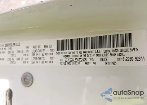 2009 Dodge Ram 2500 St from USA, damaged, VIN 3D7KS26L09G532475